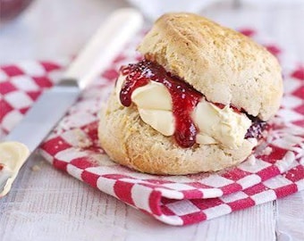 Easy Cranberry Orange Scone Recipe, Sour Cream Glaze (Digital Download) – Homemade Buttery Crust Snack