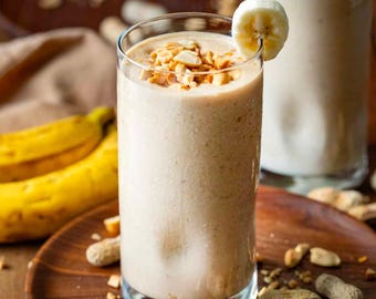 ピーナッツバターバナナ増量スムージーレシピ（PDF）