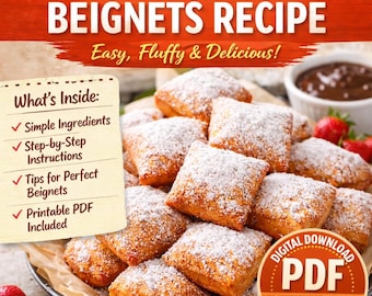 自家製ベニエのレシピ - 簡単ふわふわフレンチドーナツ（PDF）