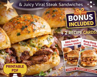 ステーキスライダー（カウボーイバター添え）レシピ（PDF版）＋ボーナスカード