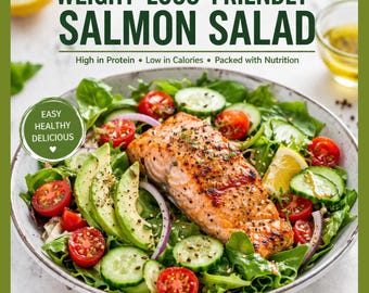 ダイエットに最適なサーモンサラダのレシピ（PDF）