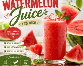 Przepis na sok z arbuza w formacie PDF – świeży letni napój, łatwy domowy sok