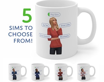 Sims Mug - Sims Gift - Simmer Gift - Thoughtful - Indecisive Sim - 11oz