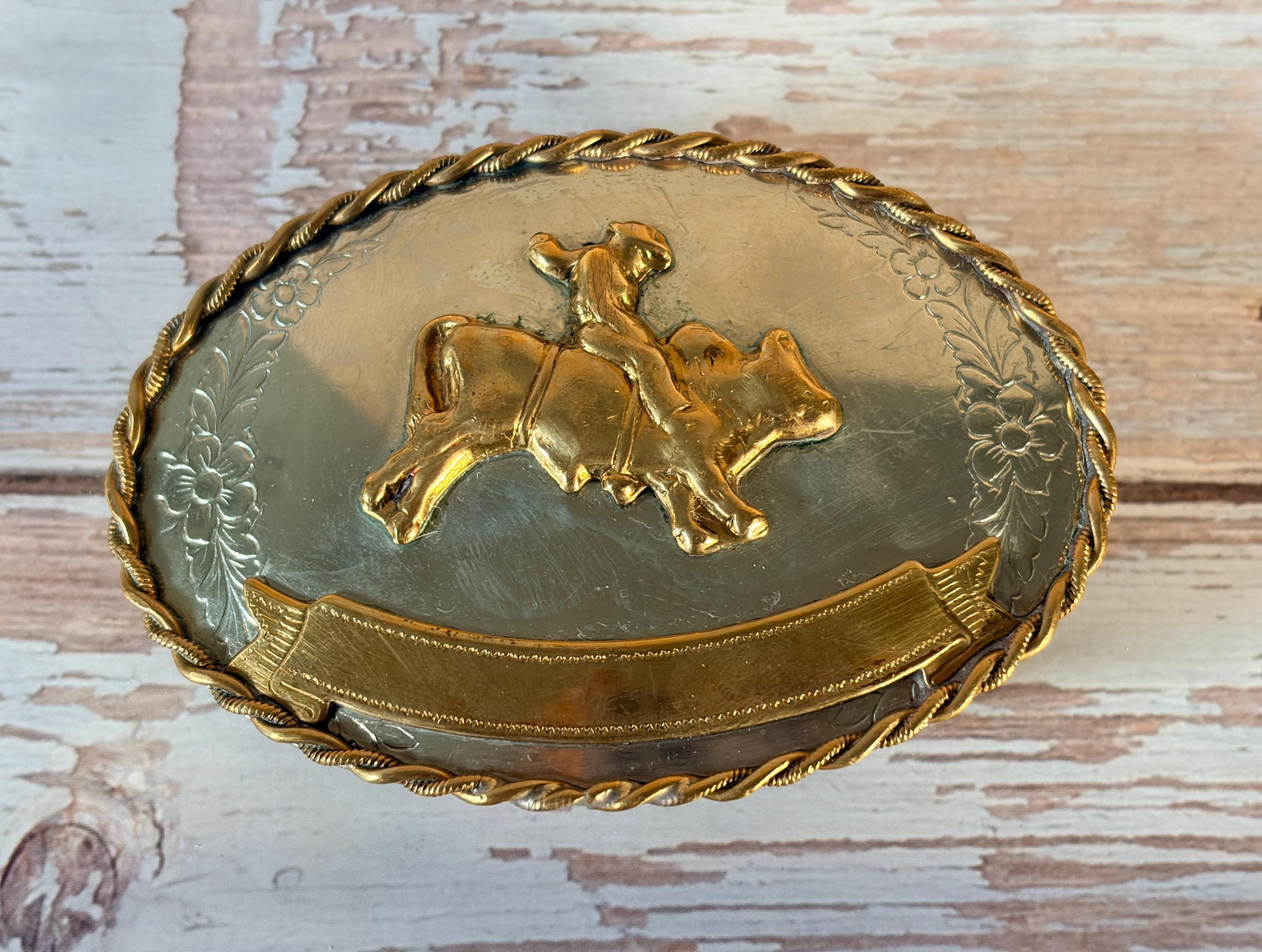 Vintage Rodeo Trophy Buckles - Etsy