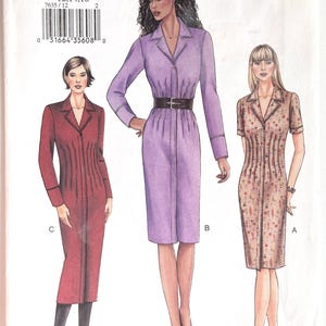 2002 Vogue 7635 original sewing pattern, misses&#39; dress size 12-14-16 uncut