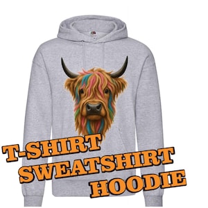 Highland Cow Top, Scottish Highland Coo, Highland Cow Gift, Highland Cow T-shirt, Scotland highland Cow, Highland Cow Hoodie, Cow Sweatshirt