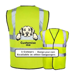 Labrador Dog Walking Hi Vis Vest, Dog Walker Hi Vis Vest, Dog Walker Vest, Reflective Dog Walking Vest, Training Dog Reflective Vest,