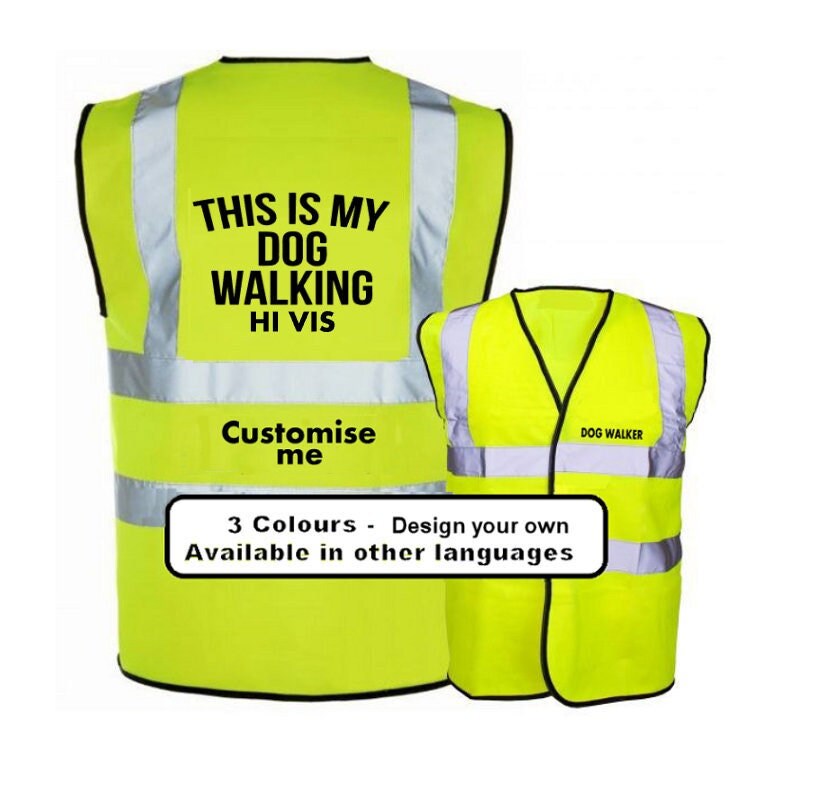 Dog Walking Hi Vis Vest, Dog Walker Hi Vis Vest, Dog Walker Vest,  Reflective Dog Walking Vest, Training Dog Reflective Vest, For Dogs