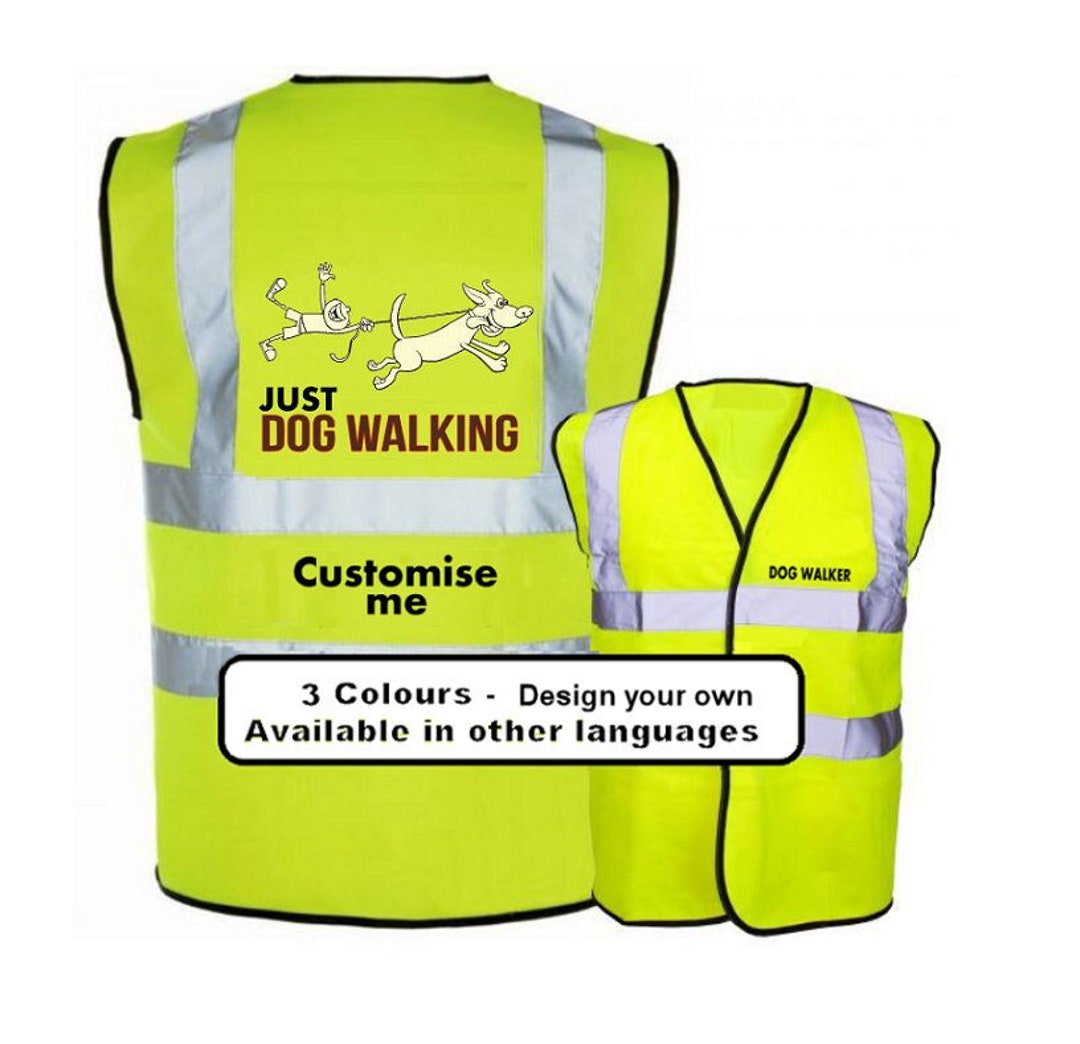 Dog Walking Hi Vis Vest Dog Walker Hi Vis Vest Dog Walker Etsy