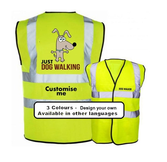 Dog Walking Hi Vis Vest, Dog Walker Hi Vis Vest, Dog Walker Vest,  Reflective Dog Walking Vest, Training Dog Reflective Vest, Dog Walker Gift