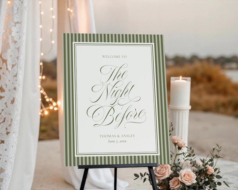 Martini Social Club Rehearsal Dinner Welcome Printed Stationery - photo 4
