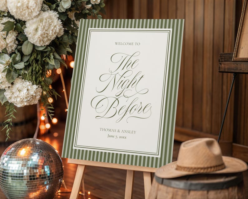 Martini Social Club Rehearsal Dinner Welcome Printed Stationery - photo 6