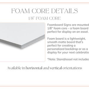 Foam Core Details