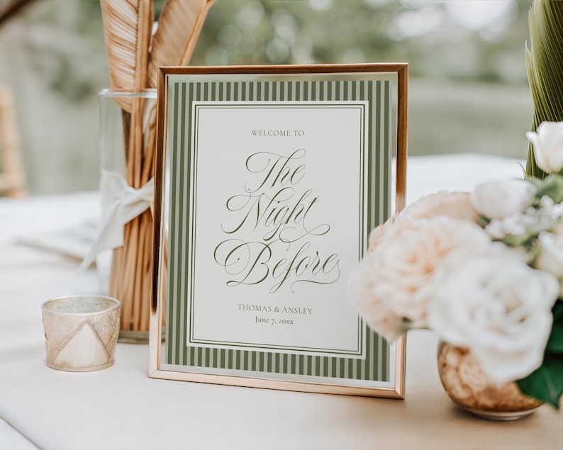 Martini Social Club Rehearsal Dinner Welcome Printed Stationery - photo 3