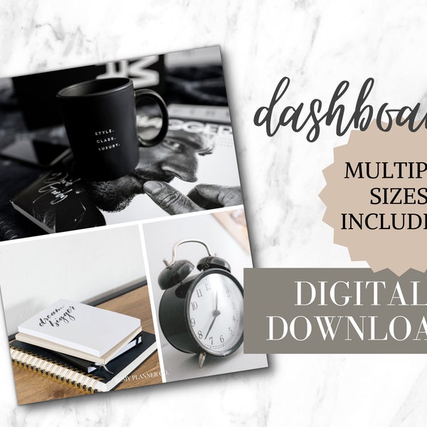 Dream Bigger | Digital Printable Planner Dashboard | Pocket, Personal, A6, Half Letter, A5, A5 Wide, Classic Happy Planner