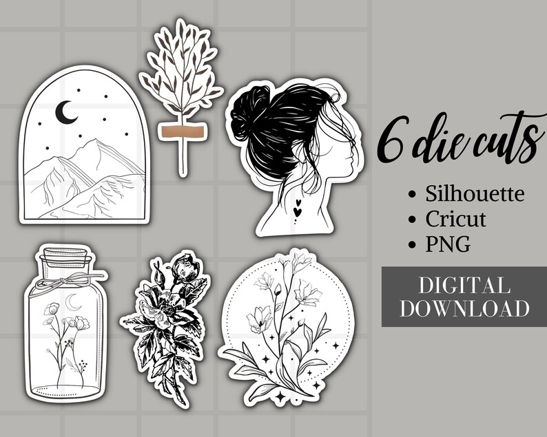 Aesthetic Printable Die Cuts Digital Planner Deco Art - Etsy