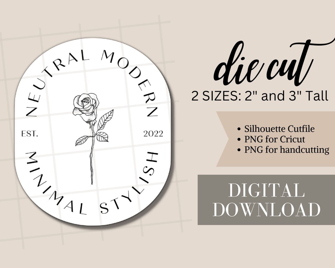 Printable Die Cuts | "rose Badge" | Digital | Planner Deco | Art ...