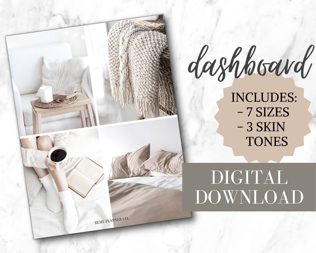 Printable Planner Dashboard neutral Cozy Home - Etsy UK