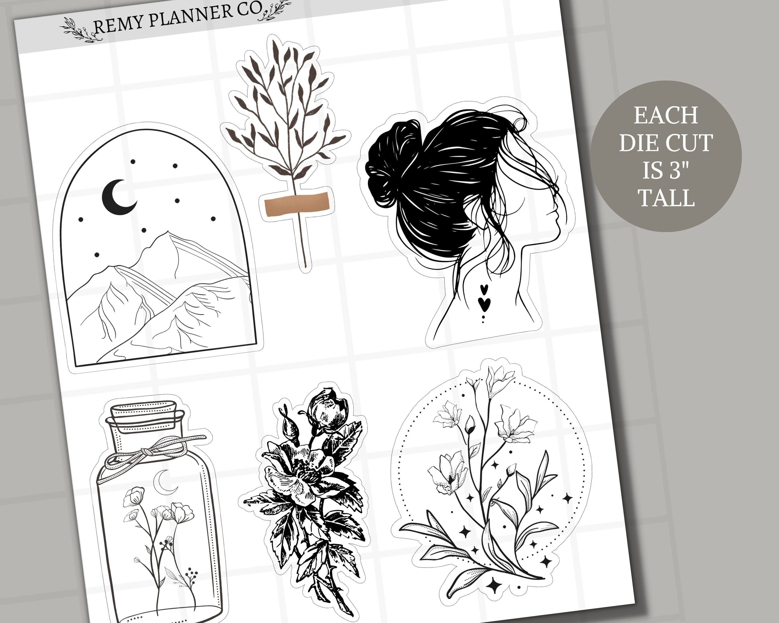 Aesthetic Printable Die Cuts Digital Planner Deco Art - Etsy