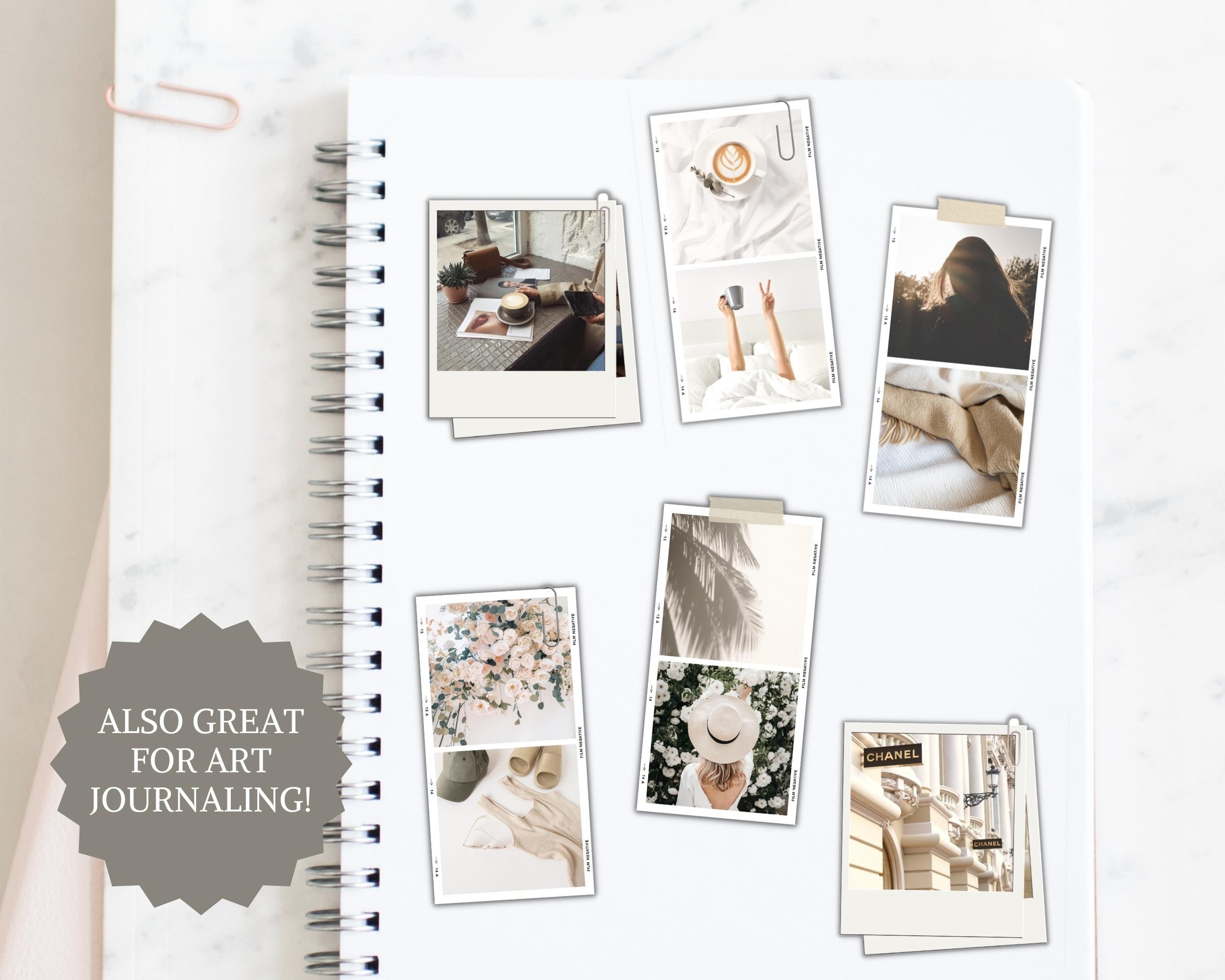 Polaroid Digital Printable Planner Die Cuts Art Journaling Elements ...
