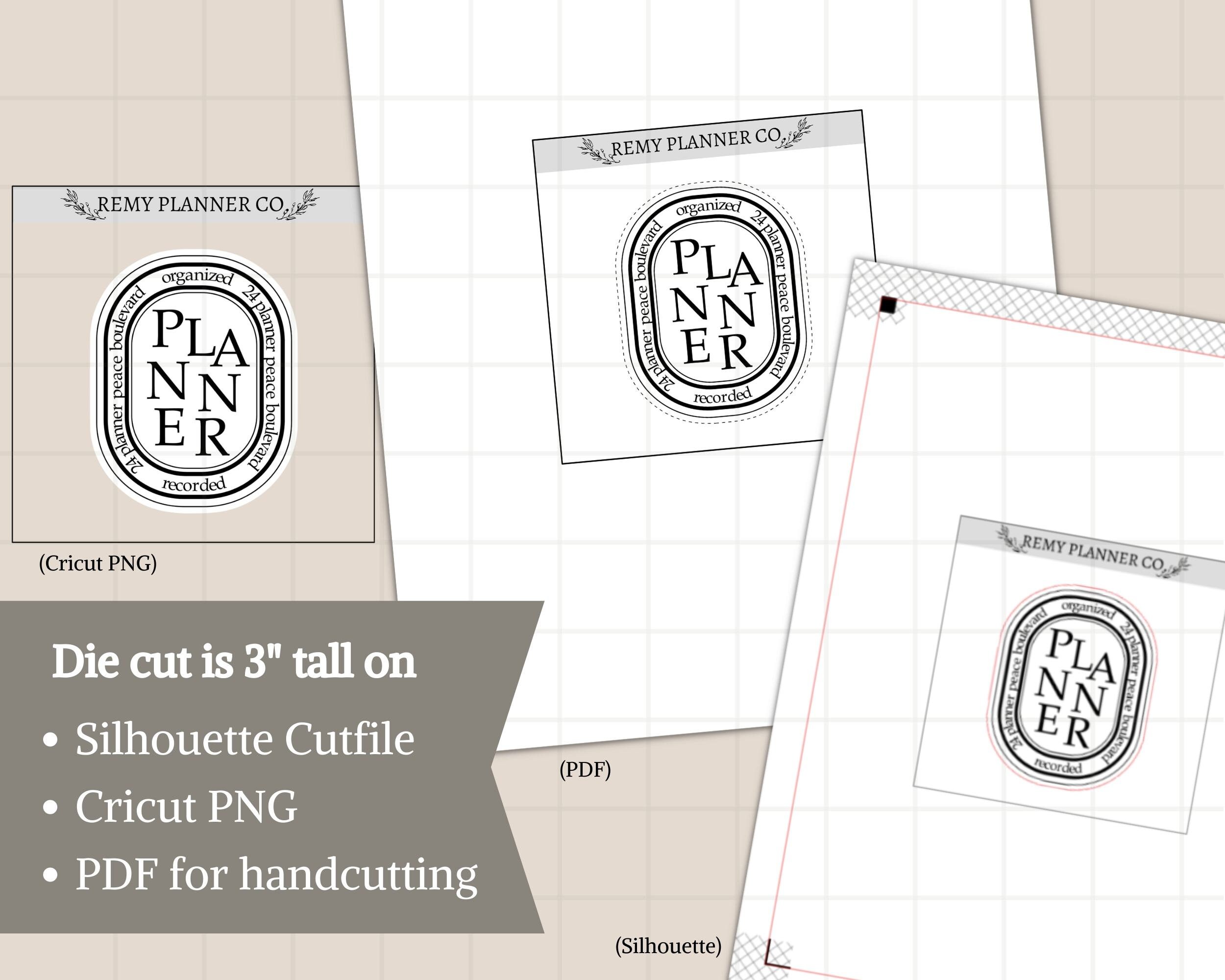 Printable Die Cut planner Badge Digital - Etsy