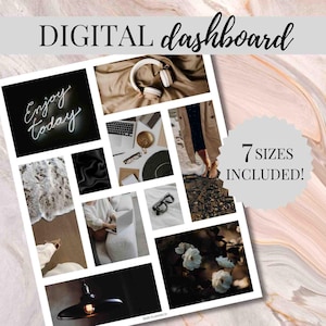 Genieße Heute Printable Planner Dashboard in 7 Größen (Digitaler Download)