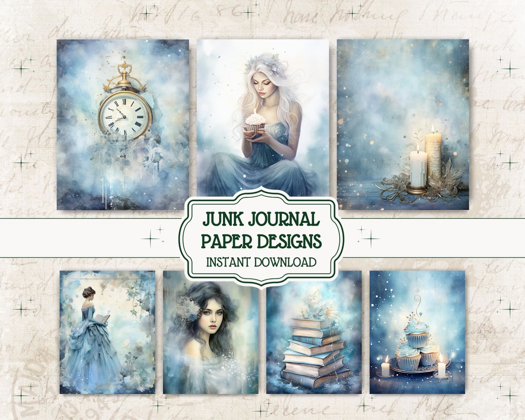 Fairytale Junk Journal Paper Dreamy Journal Pages Princess Printable ...
