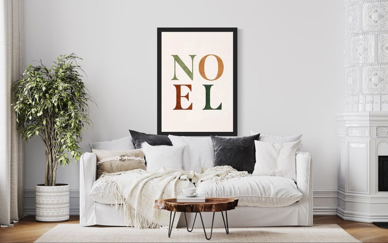 Christmas Canvas Noel Wall Art Canvas Design Ready To Hang image 1