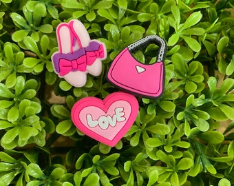 Croc Charms - Heels, Purse, Love heart