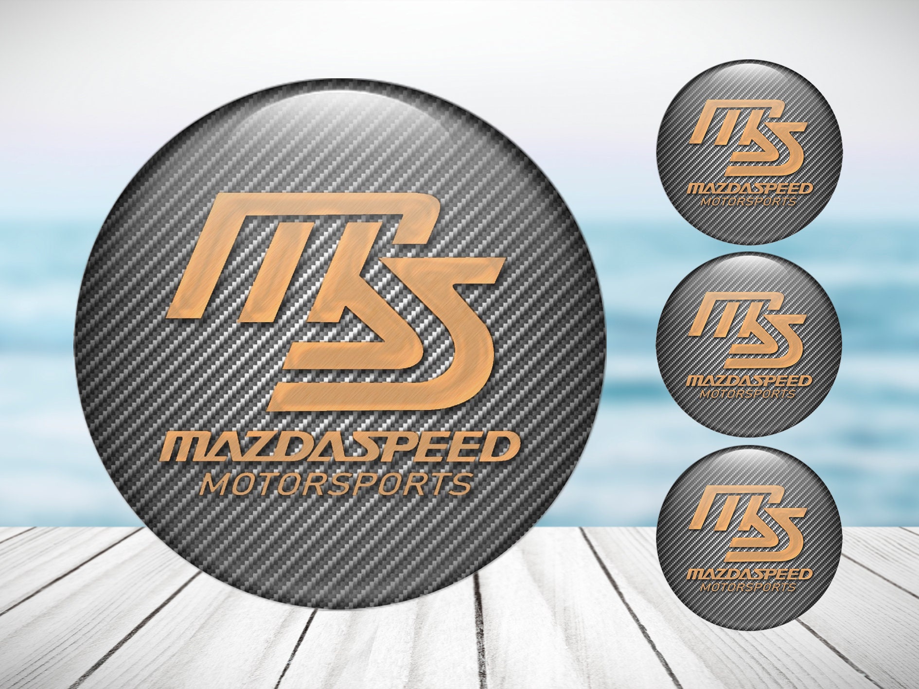 Buy 4pcs Set Mazda Speed High Quality Hand Made Center Wheel Cap