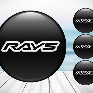 4pcs Set Rays High Quality Hand Made Center Wheel Cap Stickers Gas Tank Logo Decal Emblem