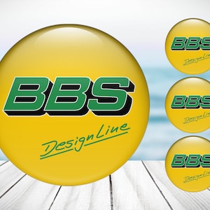 4pcs Set BBS High Quality Hand Made Center Wheel Cap Stickers Gas Tank Logo Decal Emblem