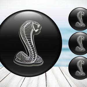 4pcs Set Shelby High Quality Hand Made Center Wheel Cap Stickers Gas Tank Logo Decal Emblem