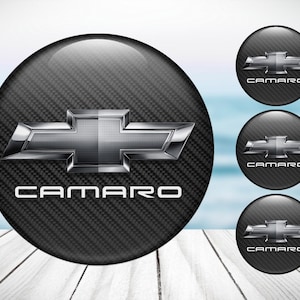4pcs Set Chevrolet Camaro High Quality Hand Made Center Wheel Cap Stickers Gas Tank Logo Decal Emblem