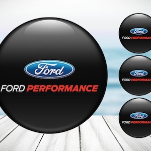 4pcs Set Ford High Quality Hand Made Center Wheel Cap Stickers Gas Tank Logo Decal Emblem