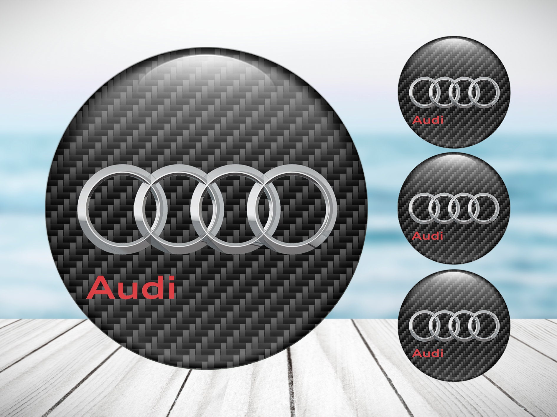 Lot De 4 Autocollants Cache-moyeu Pour Citroën - Diamètre 60 Mm - Avec Logo - Protection Et Décoration Des Jantes - 2