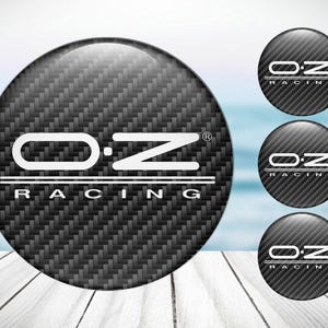 Cache-moyeux Pour Jantes OZ Racing - Lot De 4 Capuchons 55 Mm, Protection Anti-rayures (ABS)