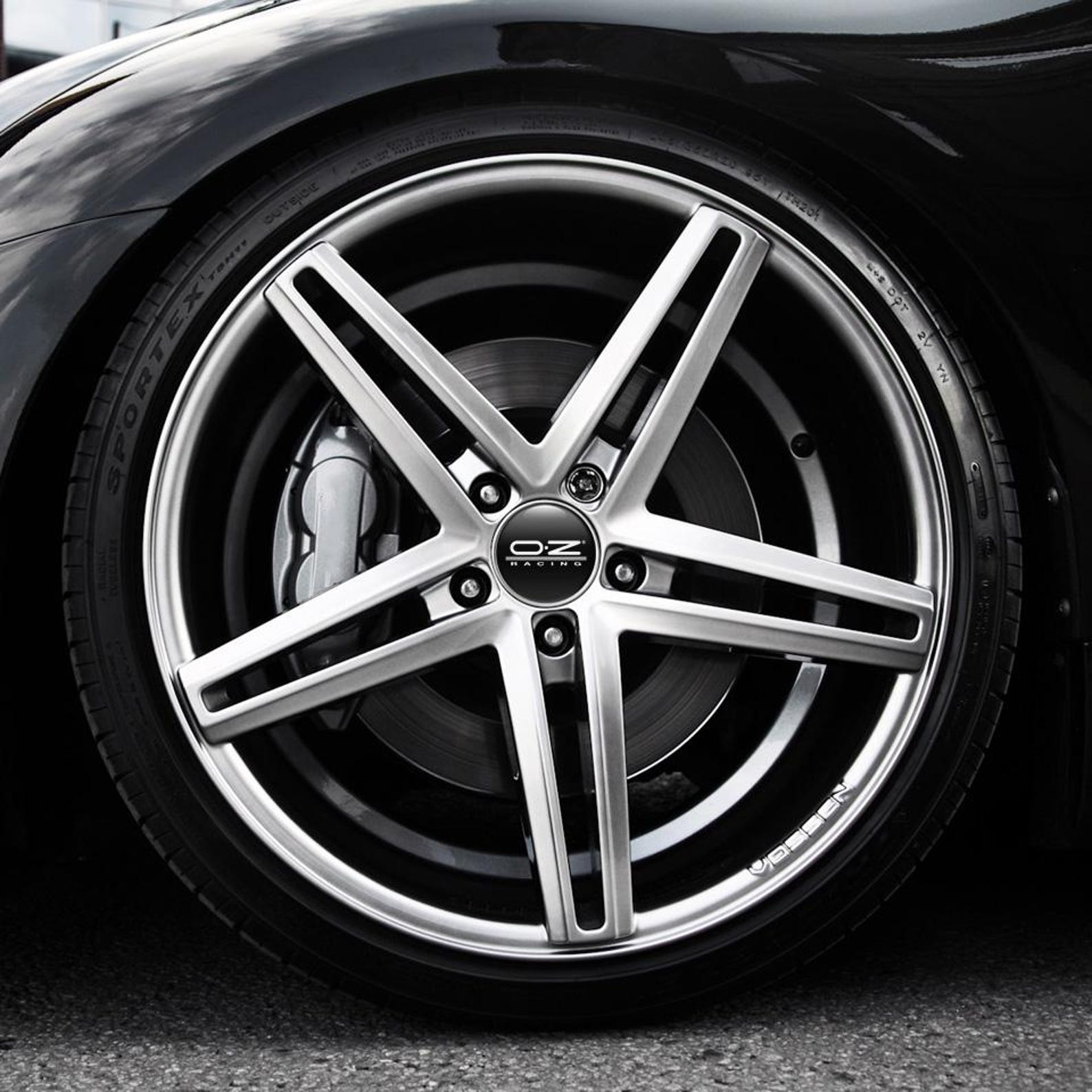 4pcs Set OZ Racing High Quality Hand Made Center Wheel Cap Stickers Gas ...