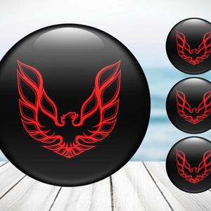 4er / 2er Set Set Tune Firebird Hohe Qualität Handgemachte Mitte Radkappe Aufkleber Gas Tank Logo Aufkleber Emblem