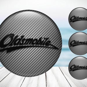 4pcs Set Oldsmobile High Quality Hand Made Center Wheel Cap Stickers Gas Tank Logo Decal Emblem