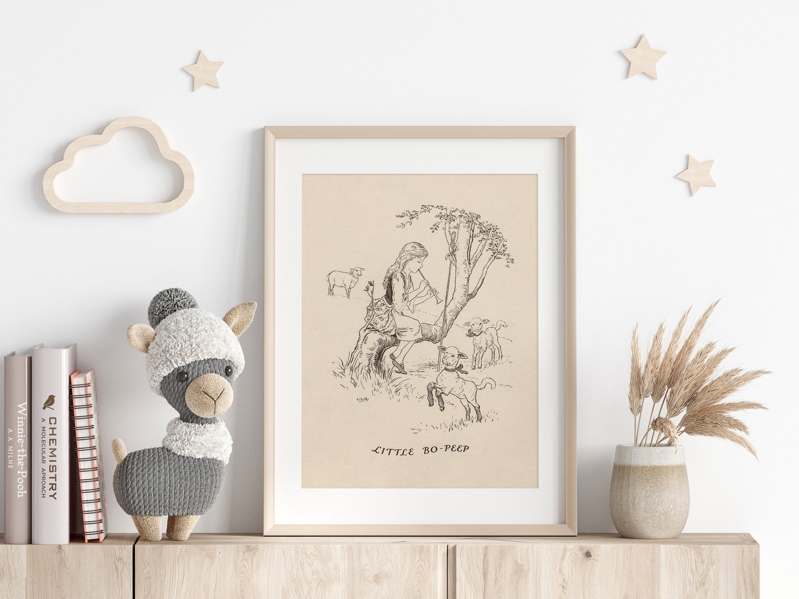 Little Bo Peep Digital Download, Antique Printable Nursery Rhyme ...