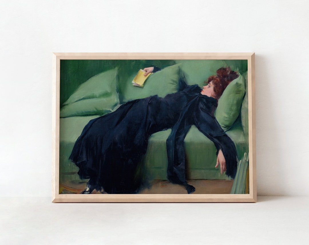 POSTER PRINTS | Elegant Art Nouveau Print | Decadent Young Woman ...
