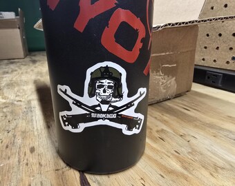 UH-1N Huey Gunner Skull and crossed guns (color)