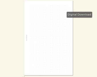 Dot Grid Half-Letter Printable Planner Insert (PDF Download)