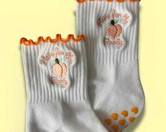 Calcetines de pilates, calcetines antideslizantes y calcetines deportivos Here For The Booty