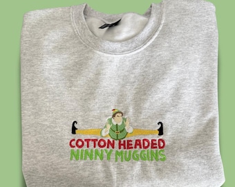 Camiseta, sudadera o sudadera con capucha de Buddy el elfo. Regalos de elfo, regalo de Navidad, diseño de elfo bordado a máquina.