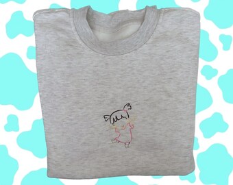 Camiseta/suéter bordado de Monsters Inc. Boo