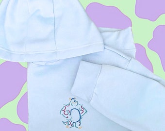 Monsters Inc. camiseta bordada/suéter sully