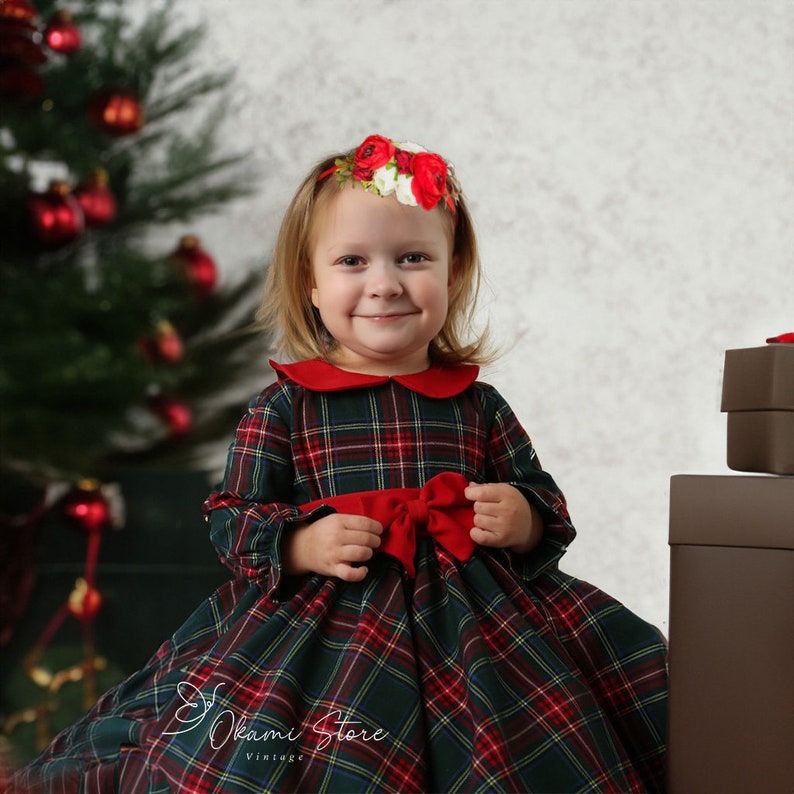 Baby Christmas Dress Trendy Little Girl Dress for Xmas Etsy