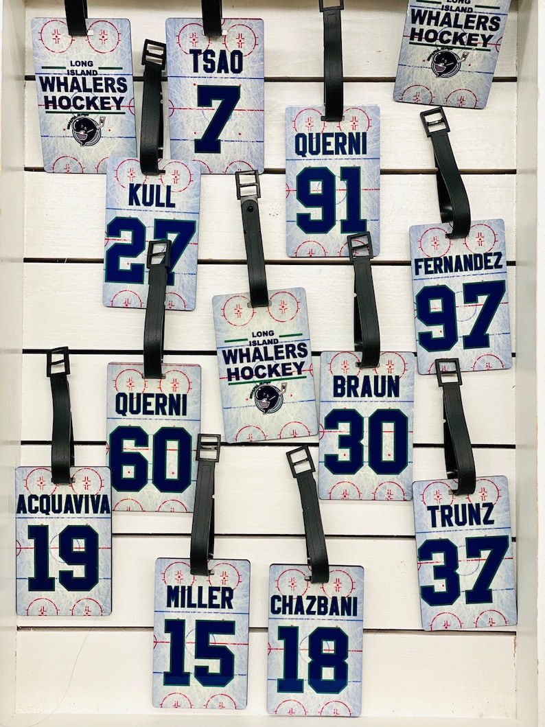 Hockey Team Bag Tags Personalized Luggage Tags Team Gifts Etsy